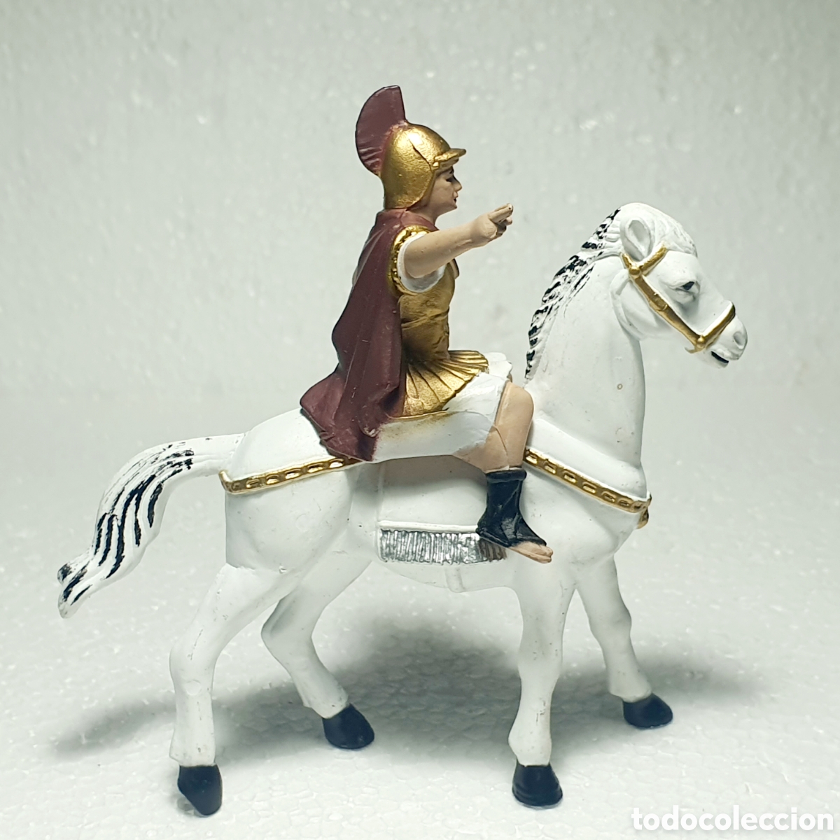 Figuras de goma y PVC: SOLDADO ROMANO A CABALLO - Foto 2