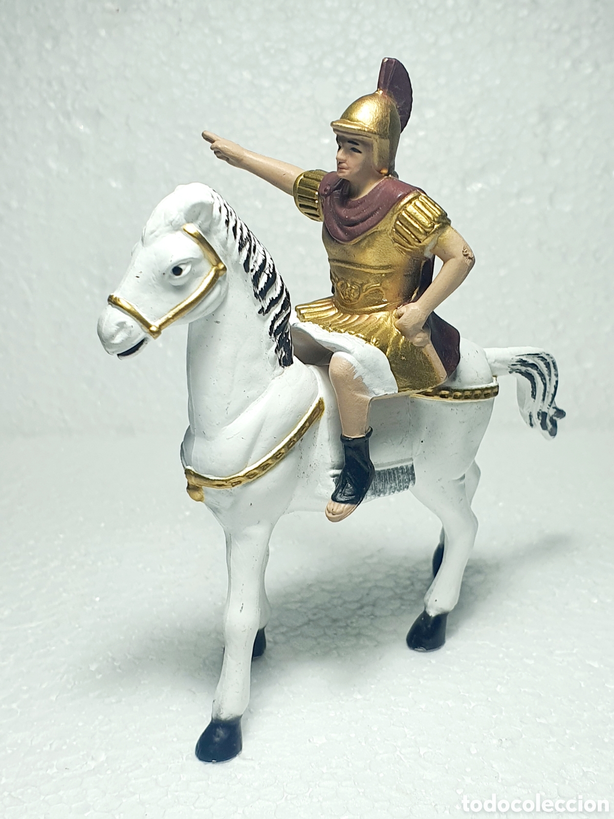 Figuras de goma y PVC: SOLDADO ROMANO A CABALLO - Foto 1