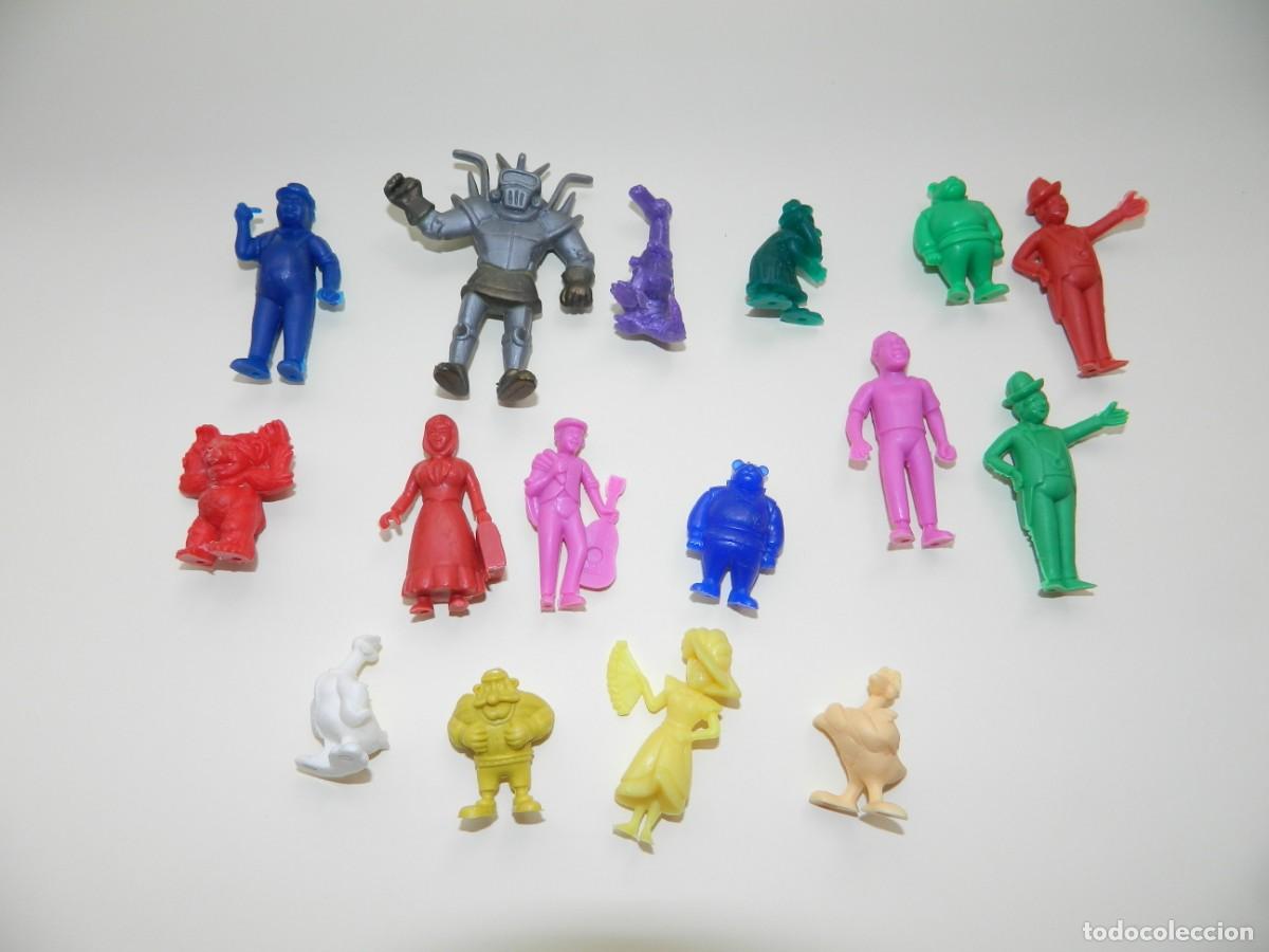 Figuras de goma y PVC: 16 FIGURAS TIPO DUNKIN EN PERFECTO ESTADO DIFERENTES COLORES DIFERENTES COLECCIONES