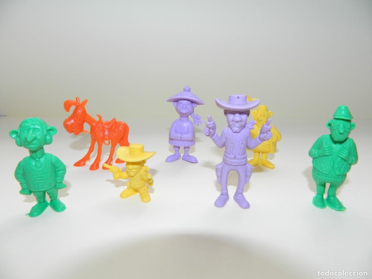 Figuras de goma y PVC: 7 FIGURAS DE LUCKY LUKE - EN PERFECTO ESTADO