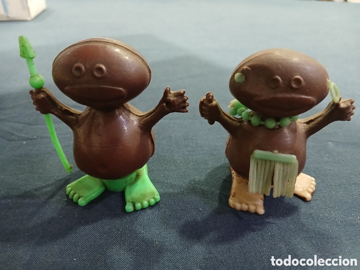 Figuras de goma y PVC: Pareja de figuras Dunkin de conguitos. Promocionales. (L140)