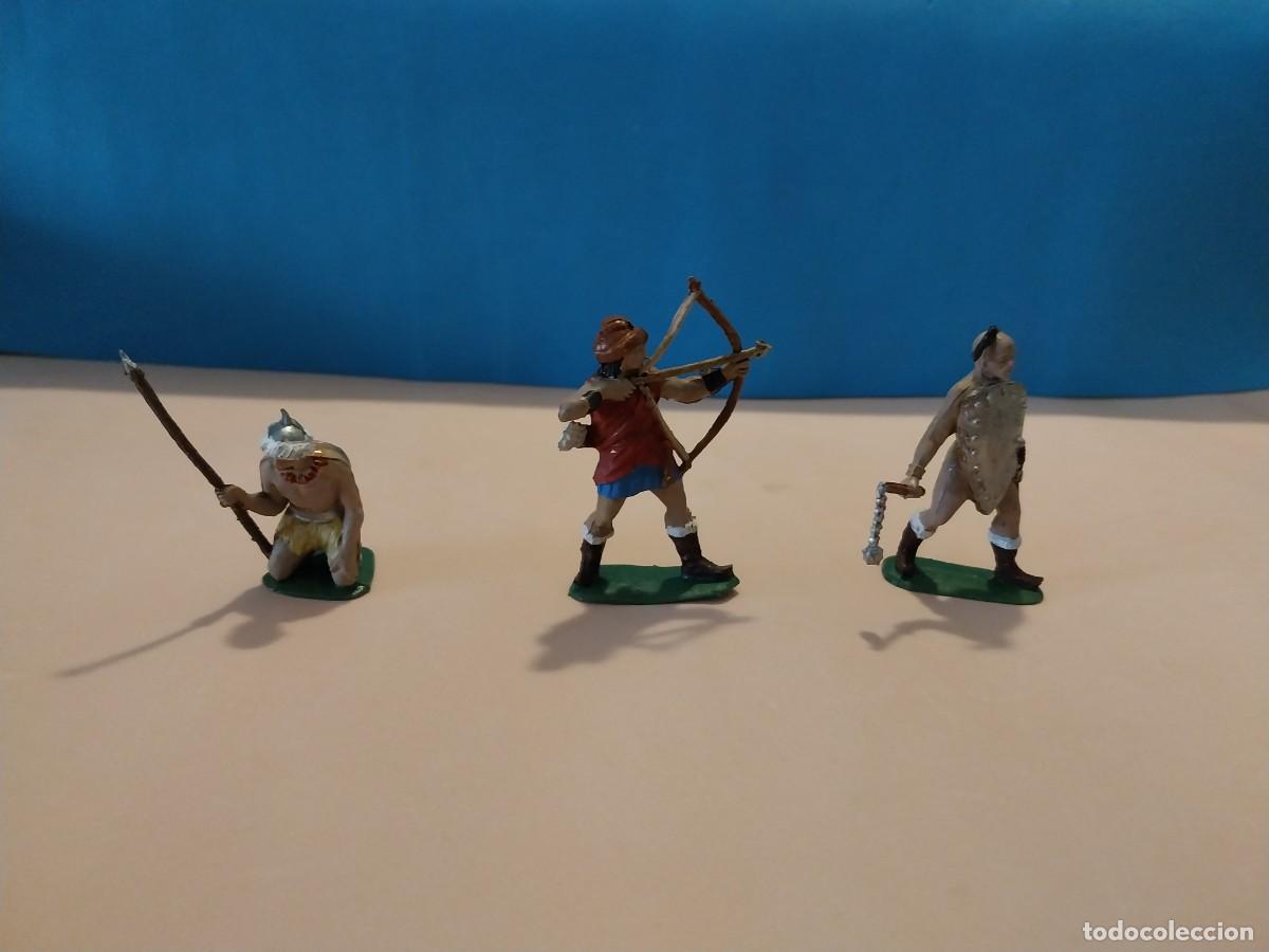 Figuras de goma y PVC: FIGURAS DE GUERREROS HUNOS O MONGOLES. JECSAN