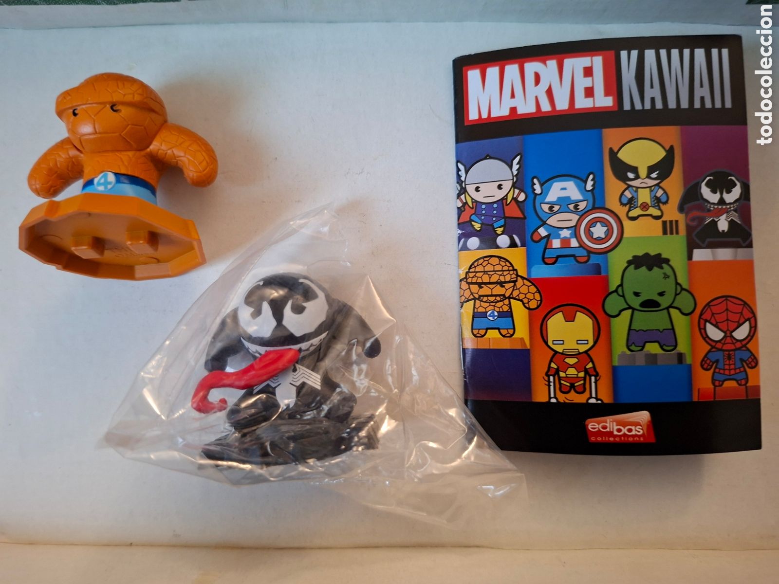Figuras de goma y PVC: FIGURAS MARVEL KAWAII (THING y VENOM)