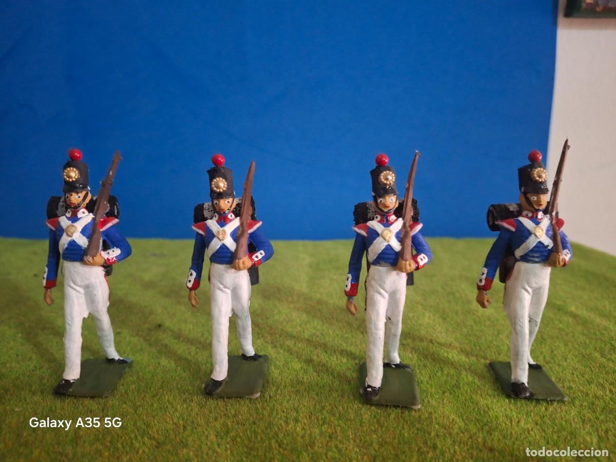Figuras de Borracha e PVC: SOLDADOS DE PLASTICO FRANCESES NAPOLE&Oacute;NICOS CHERLEA COMO NUEVOS