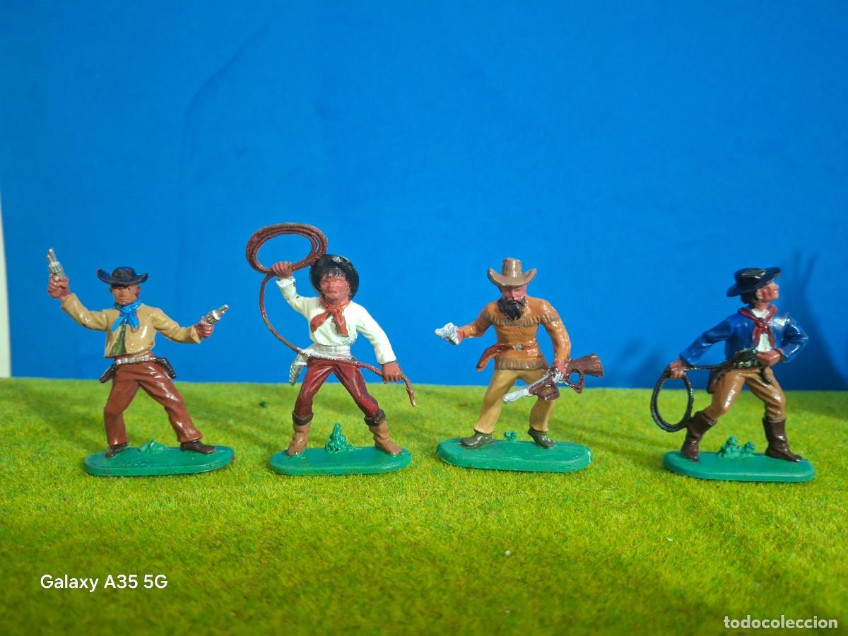 Figuras de Borracha e PVC: SOLDADOS DE PLASTICO COWBOY ELASTOLINE COMO NUEVOS