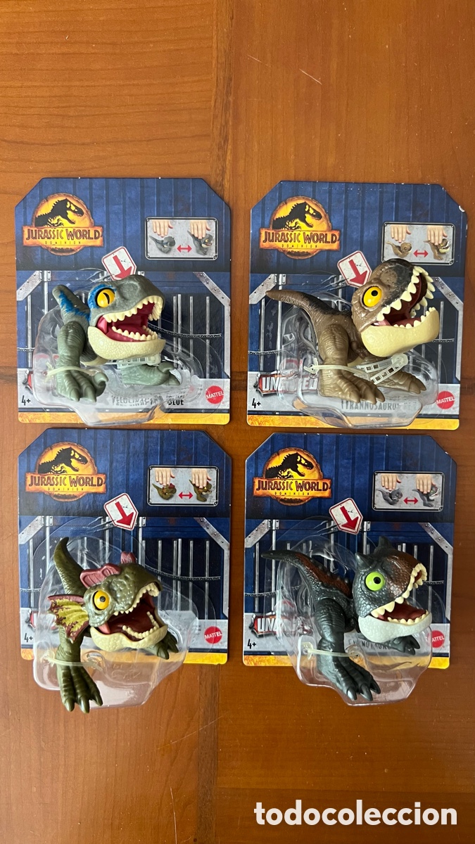 Figuras de goma y PVC: Pack 4 Figuras Jurassic Park Dominion En Sus Blisters Sin Abrir