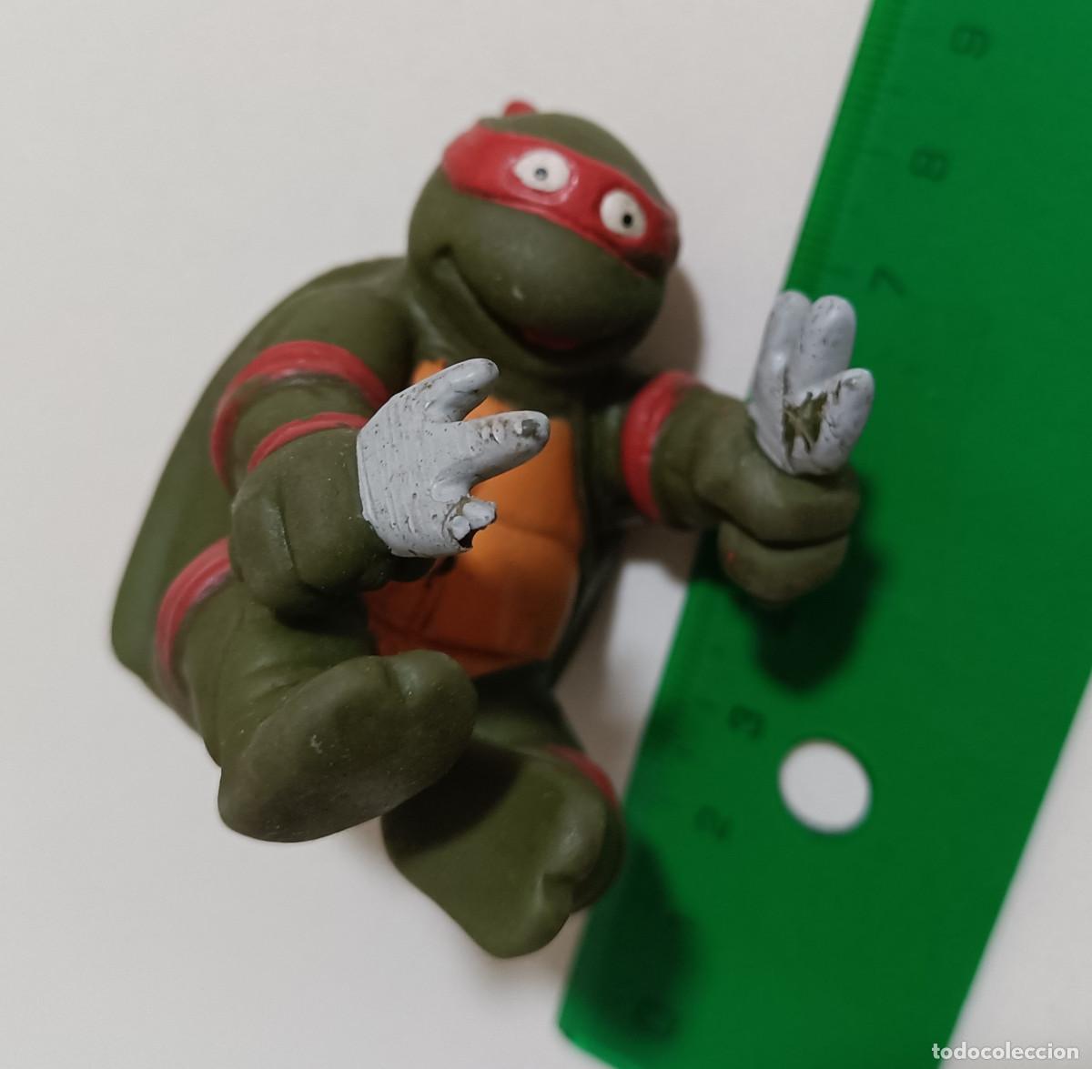Figuras de goma y PVC: figura goma hueca raph raphael rafael tortuga ninja mu&ntilde;eco figura antiguo a&ntilde;os 90
