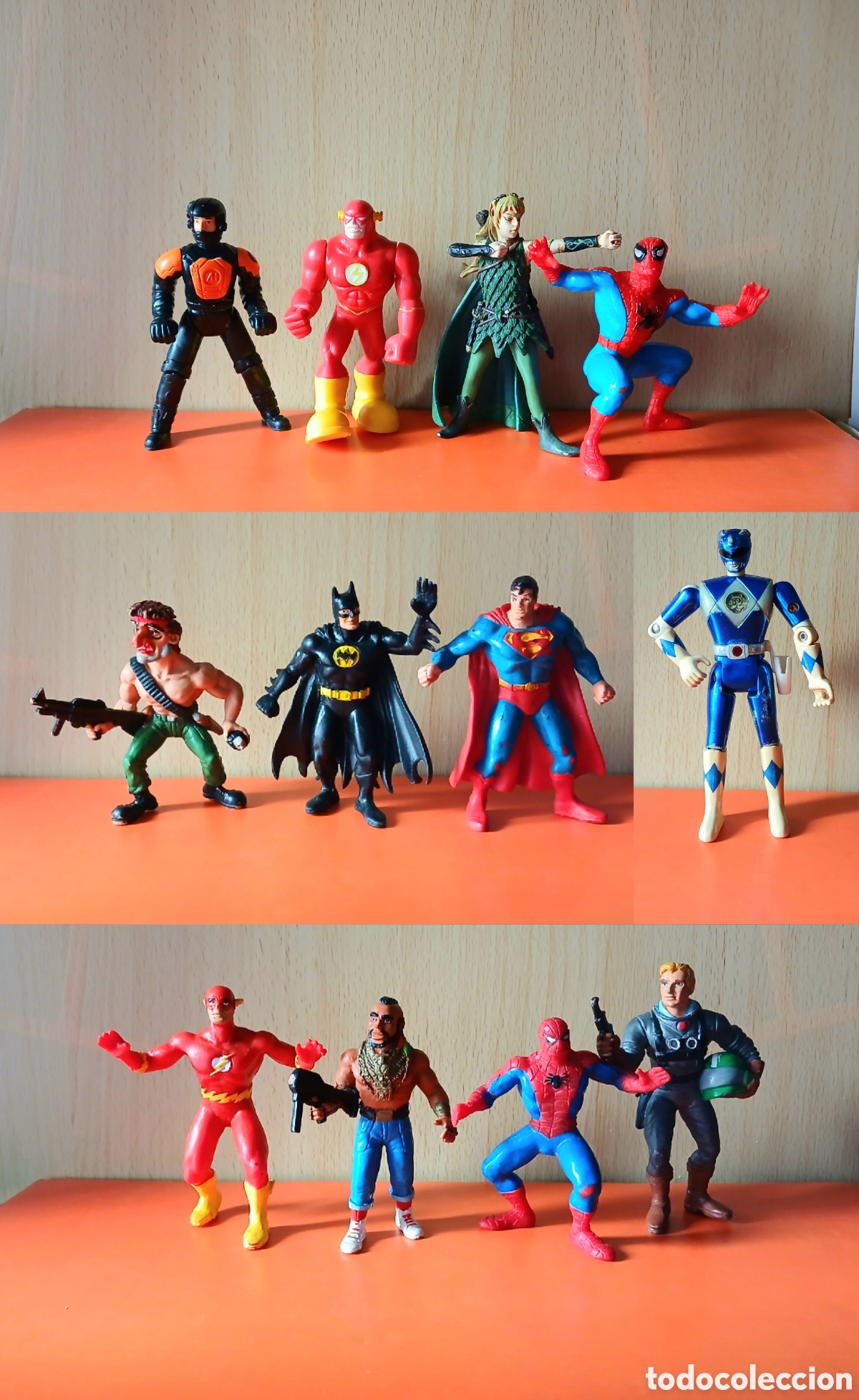 Rubber and PVC Figures: Figuras Marvel Heroes DC DC Comics - Batman Superman Spiderman Ironman Capitan America Hulk Punisher
