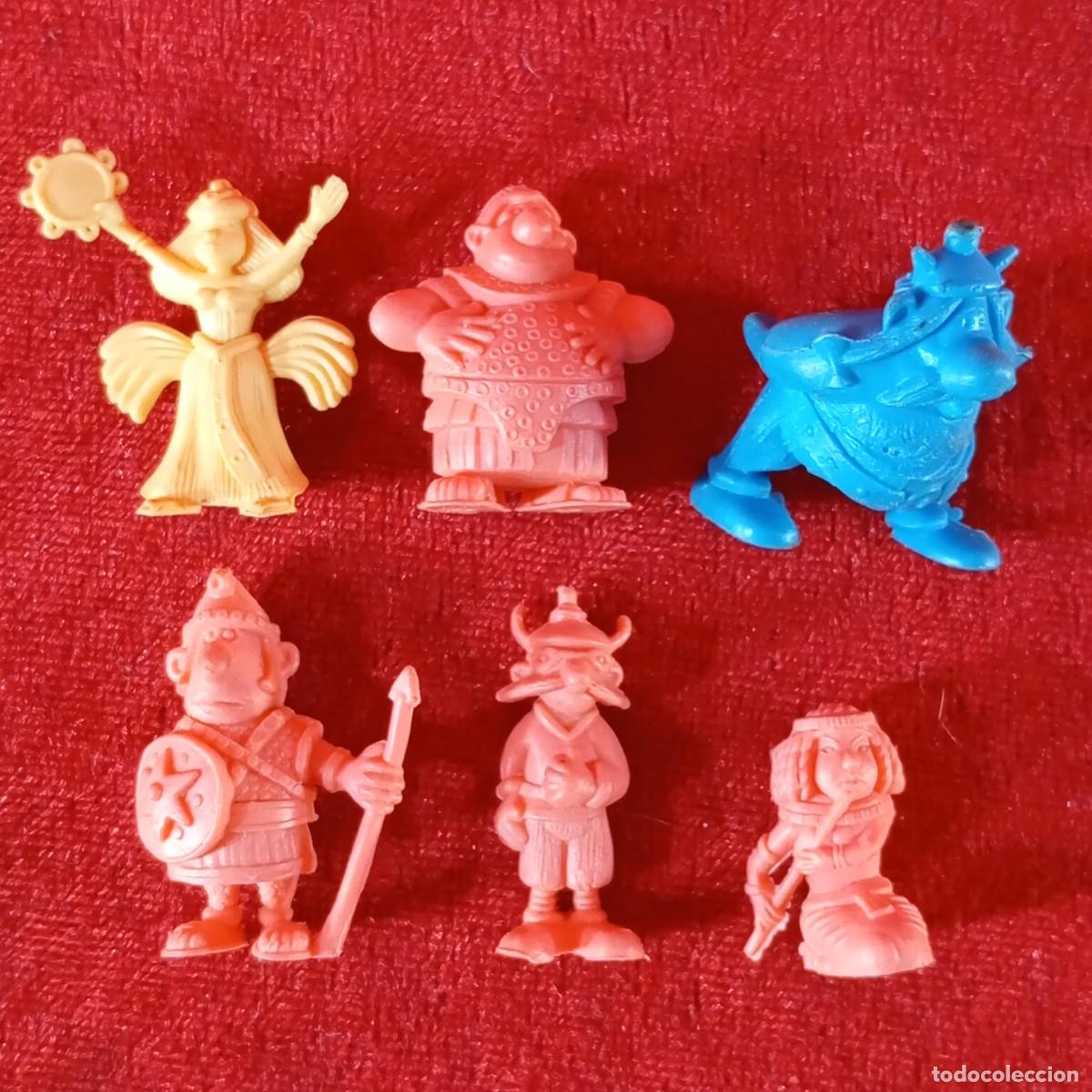 Figuras de goma y PVC: LOTE DE 6 FIGURAS - DUNKIN - ASTERIX Y OBELIX - TEBEOS - COMICS - RARAS