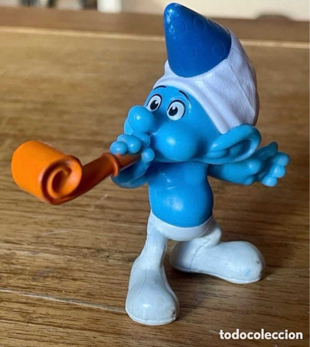 Figurines en Caoutchouc et PVC: Pitufo de colecci&oacute;n 9 cm con trompeta