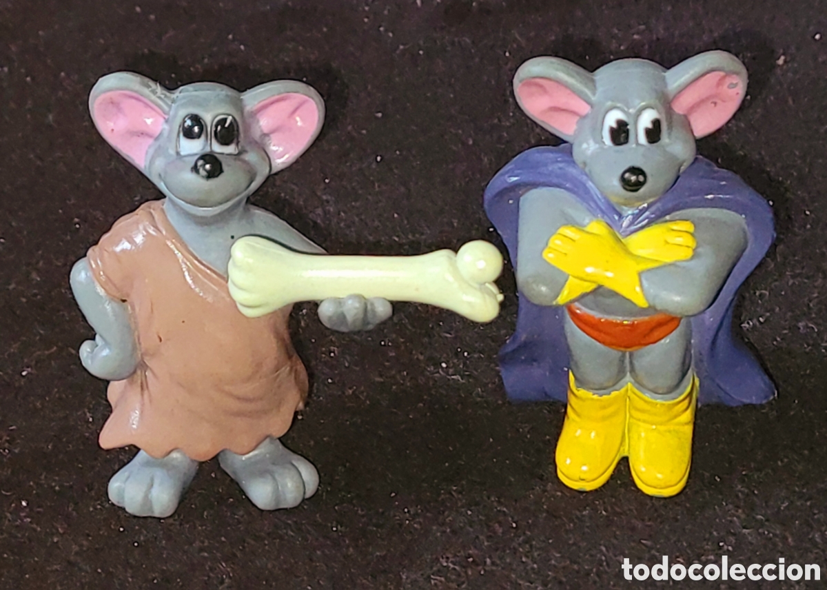 Figuras de goma y PVC: Bonito lote de 2 figuras pvc goma parque de atracciones Julianatoren Holanda