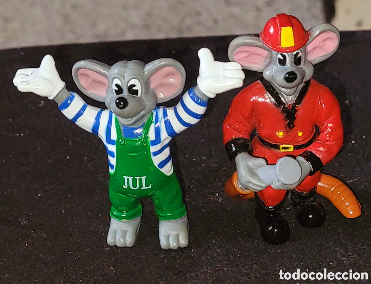 Figuras de goma y PVC: Bonito lote 2 figuras pvc goma parque de atracciones Julianatoren Holanda