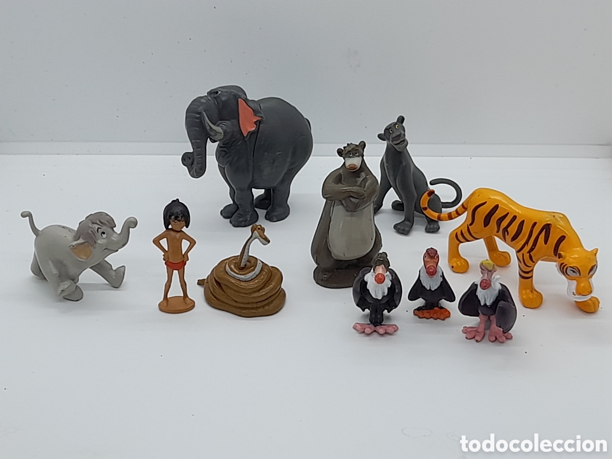 Figuras de goma y PVC: BONITO LOTE DE FIGURAS DEL LIBRO DE LA SELVA. PVC. DISNEY.
