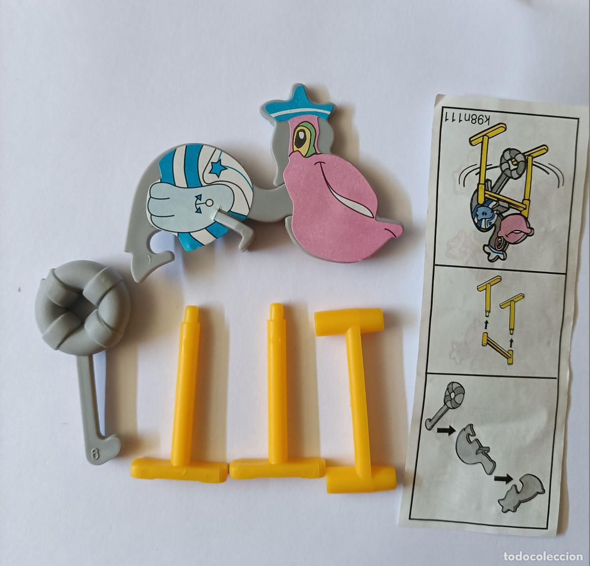 Figuras de goma Kinder: pajaro pelicano equilibrista kinder antiguo montable secundario desmontable ave marinero marino k 98