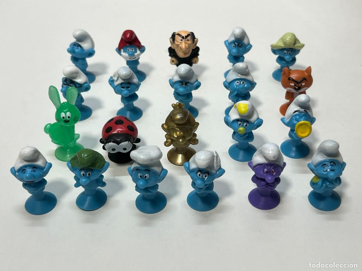Figuras de goma y PVC: STIKEEZ LOS PITUFOS LIDL LOTE X21