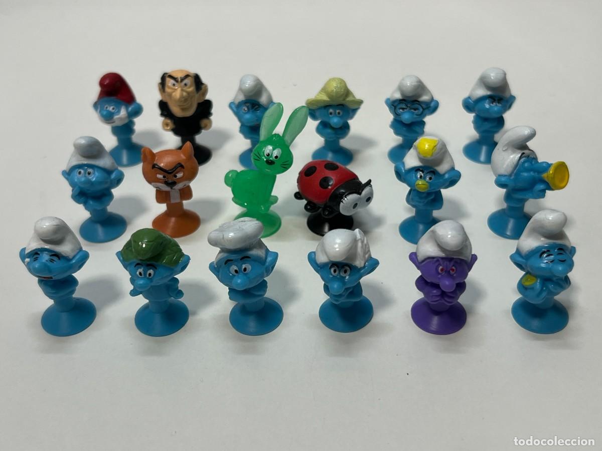Figuras de goma y PVC: STIKEEZ LOS PITUFOS LIDL LOTE X18