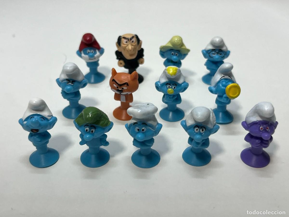 Figuras de goma y PVC: STIKEEZ LOS PITUFOS LIDL LOTE X13