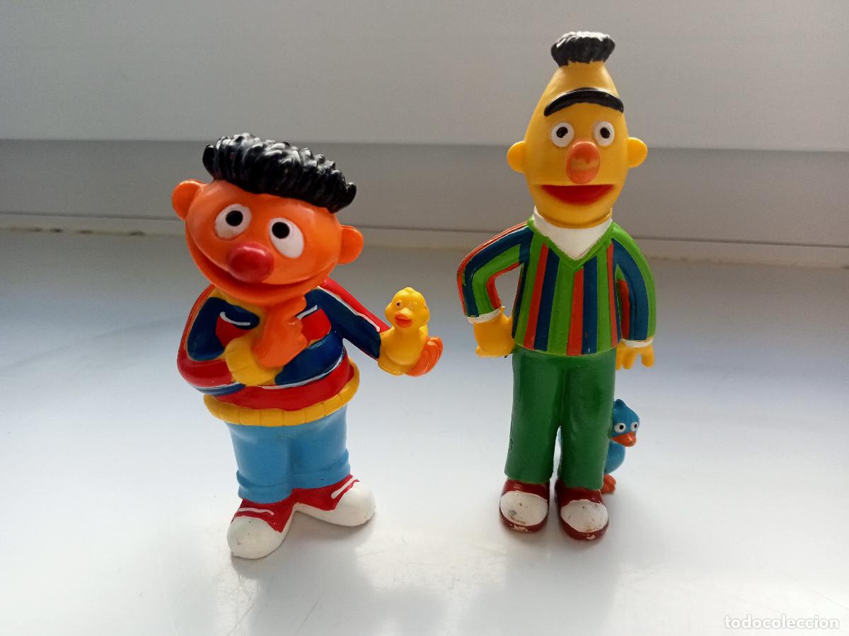 Figuras de goma y PVC: Figuras PVC Epi y Blas - Yolanda / Comansi (Barrio S&eacute;samo). A&ntilde;os 80/90. Buen estado