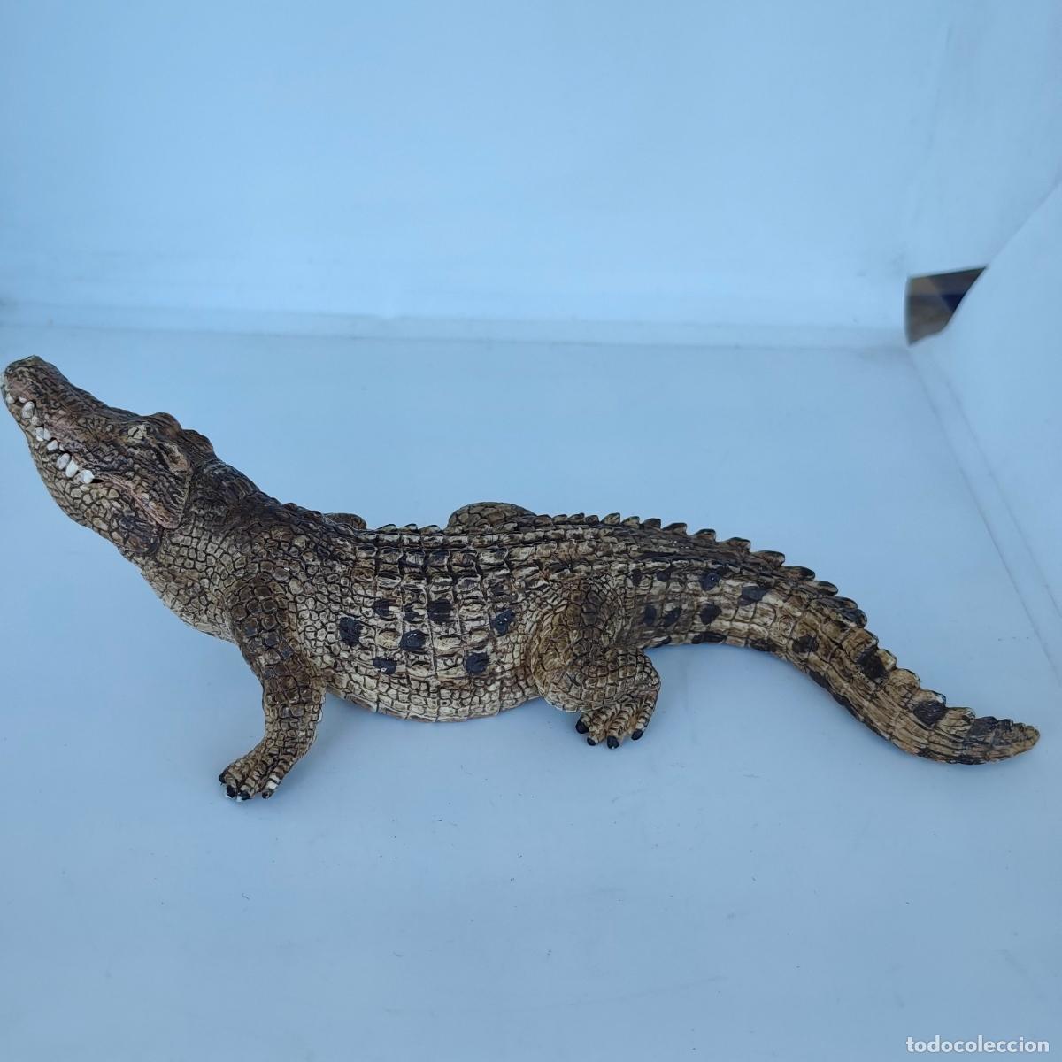 Figuras de goma y PVC: Cocodrilo alligator schleich 2014 - Foto 3