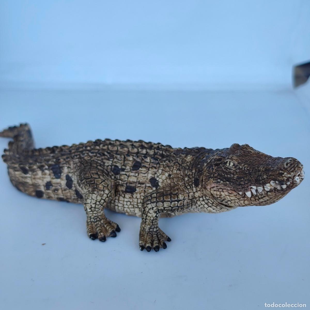 Figuras de goma y PVC: Cocodrilo alligator schleich 2014