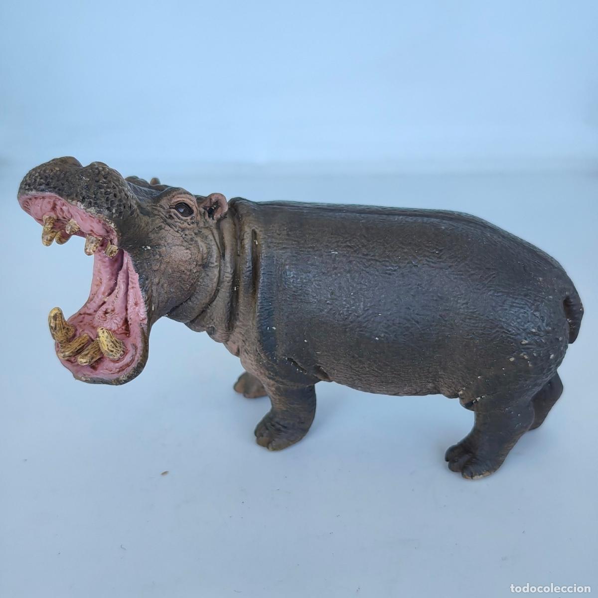 Figuras de goma y PVC: HIPOPOTAMO - PVC Figura SCHLEICH Vintage ANIMAL - 2012