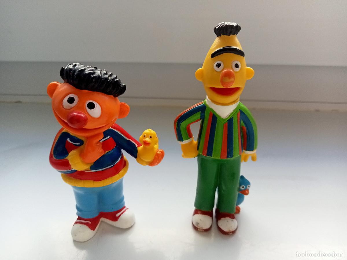 Figuras de goma y PVC: Figuras PVC Epi y Blas - Yolanda / Comansi (Barrio S&eacute;samo). A&ntilde;os 80/90. Buen estado