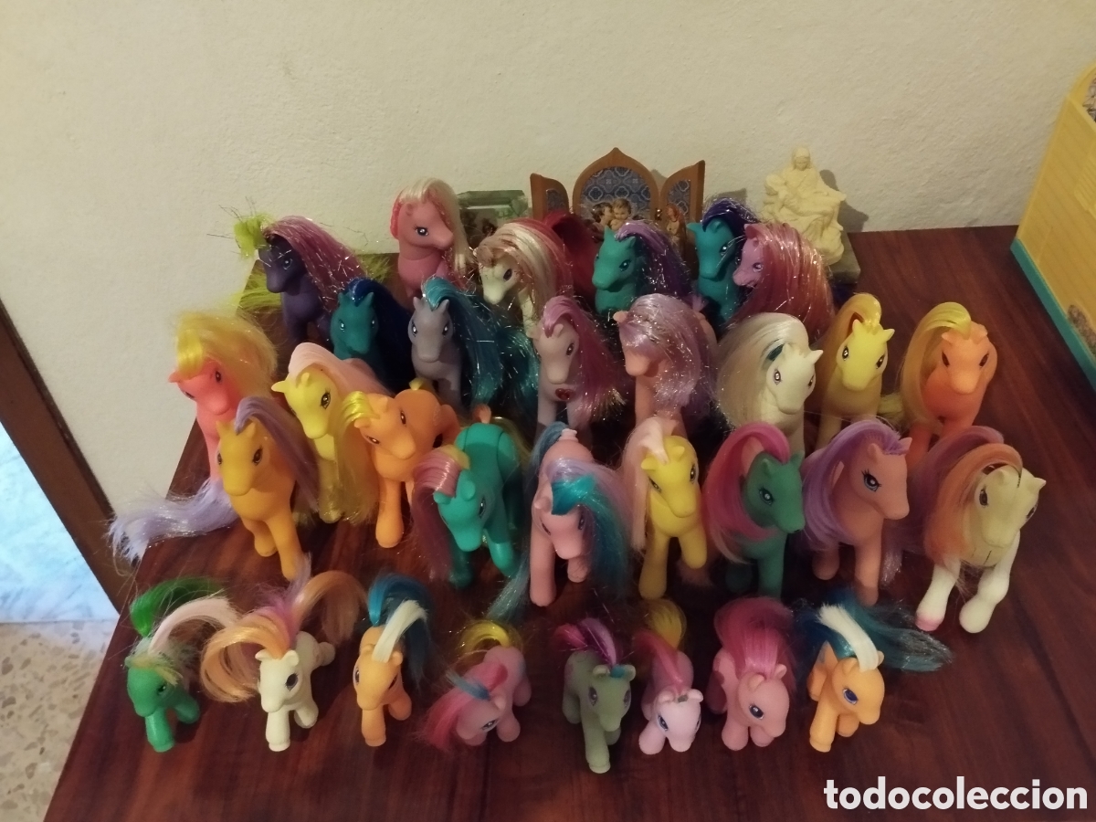 Figuras de goma y PVC: Lote de 31 pony g2 ojos de diamante