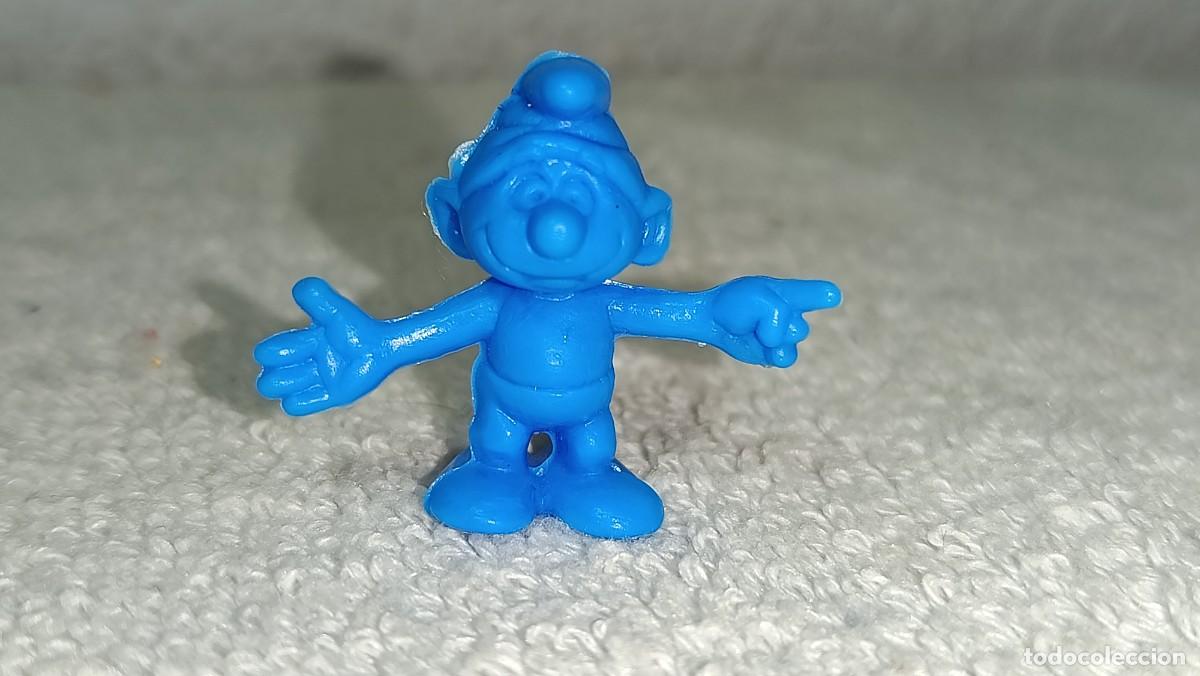 Figuras de goma y PVC: DUNKIN PHOSKITOS : ANTIGUA FIGURA DE LOS PITUFOS THE SMURFS PITUFO PEYO A&Ntilde;OS 80