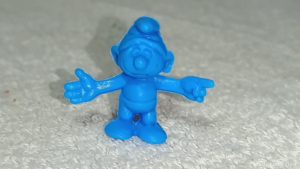 Figuras de goma y PVC: DUNKIN PHOSKITOS : ANTIGUA FIGURA DE LOS PITUFOS THE SMURFS PITUFO PEYO A&Ntilde;OS 80