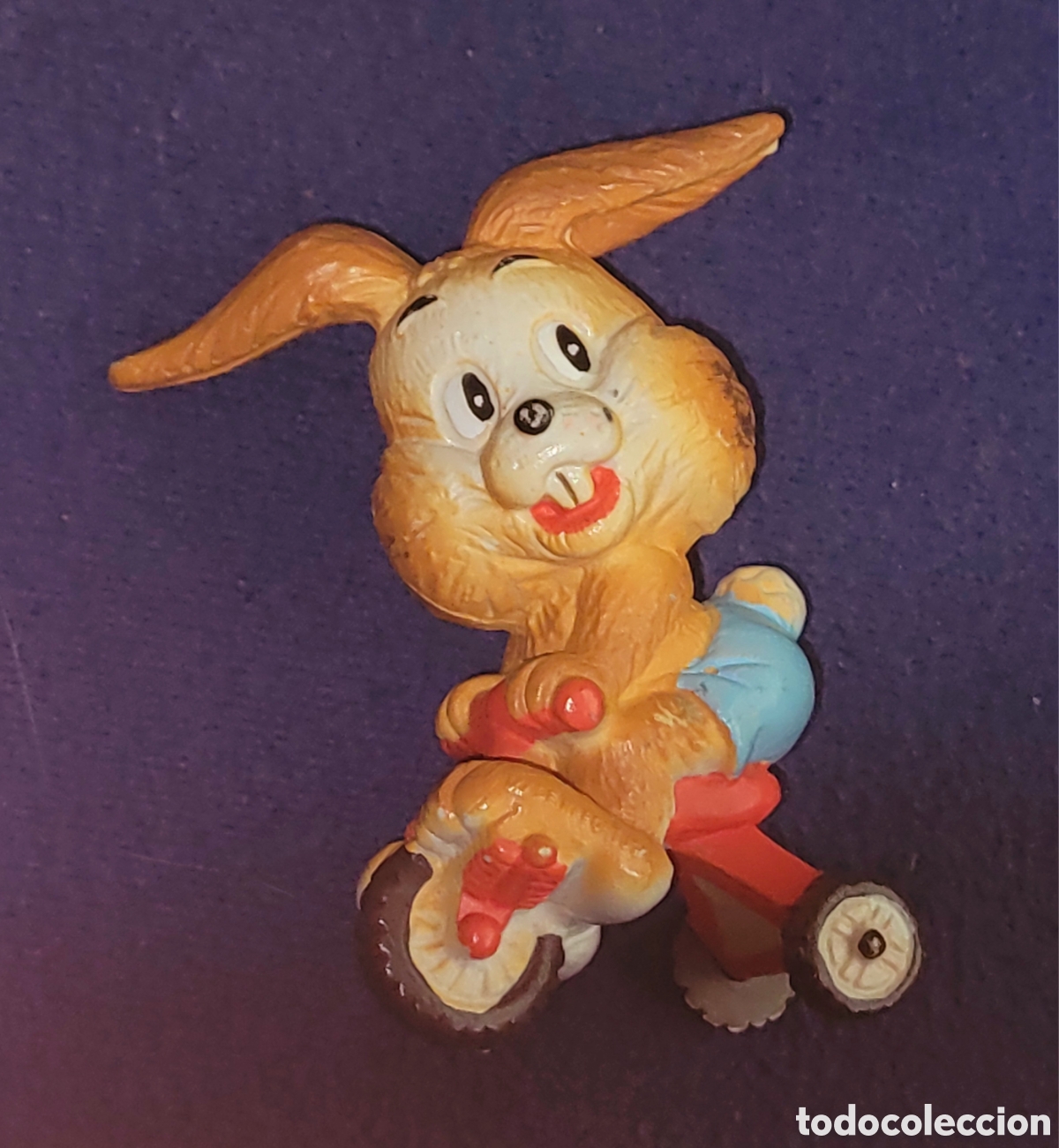 Figuras de goma y PVC: Bonita figura pvc goma conejos Pascua H&auml;schen und Entchen marca Maia Borges Portugal