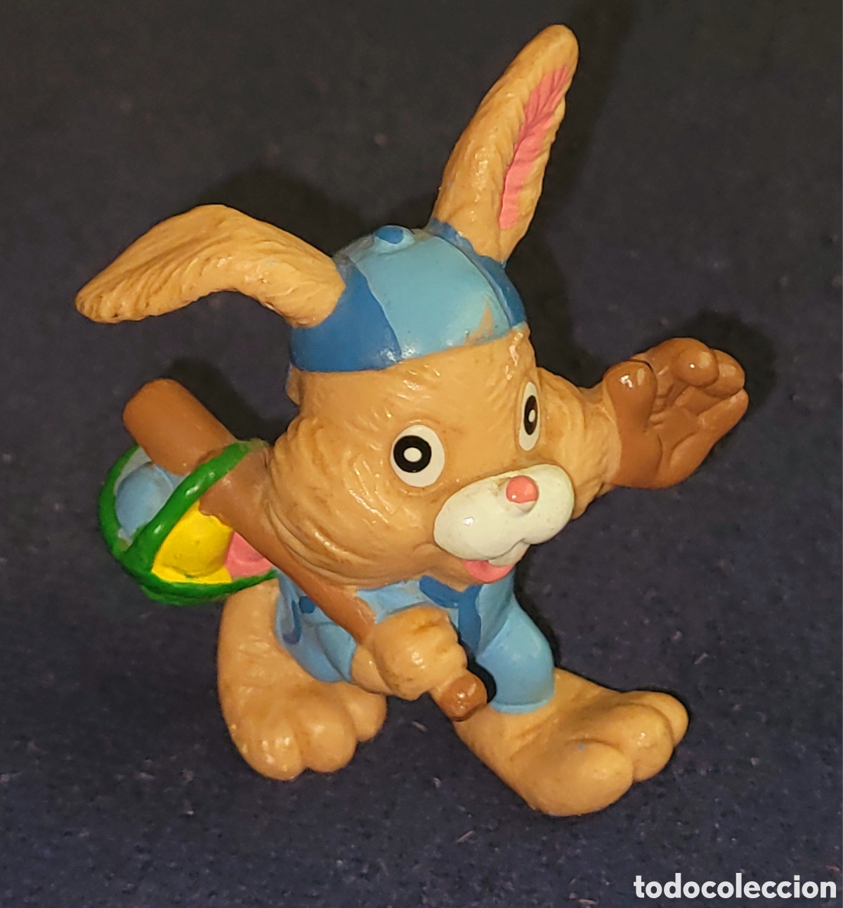 Figuras de goma y PVC: Bonita figura pvc goma de la serie conejos Pascua H&auml;schen und Entchen marca Maia Borges Portugal