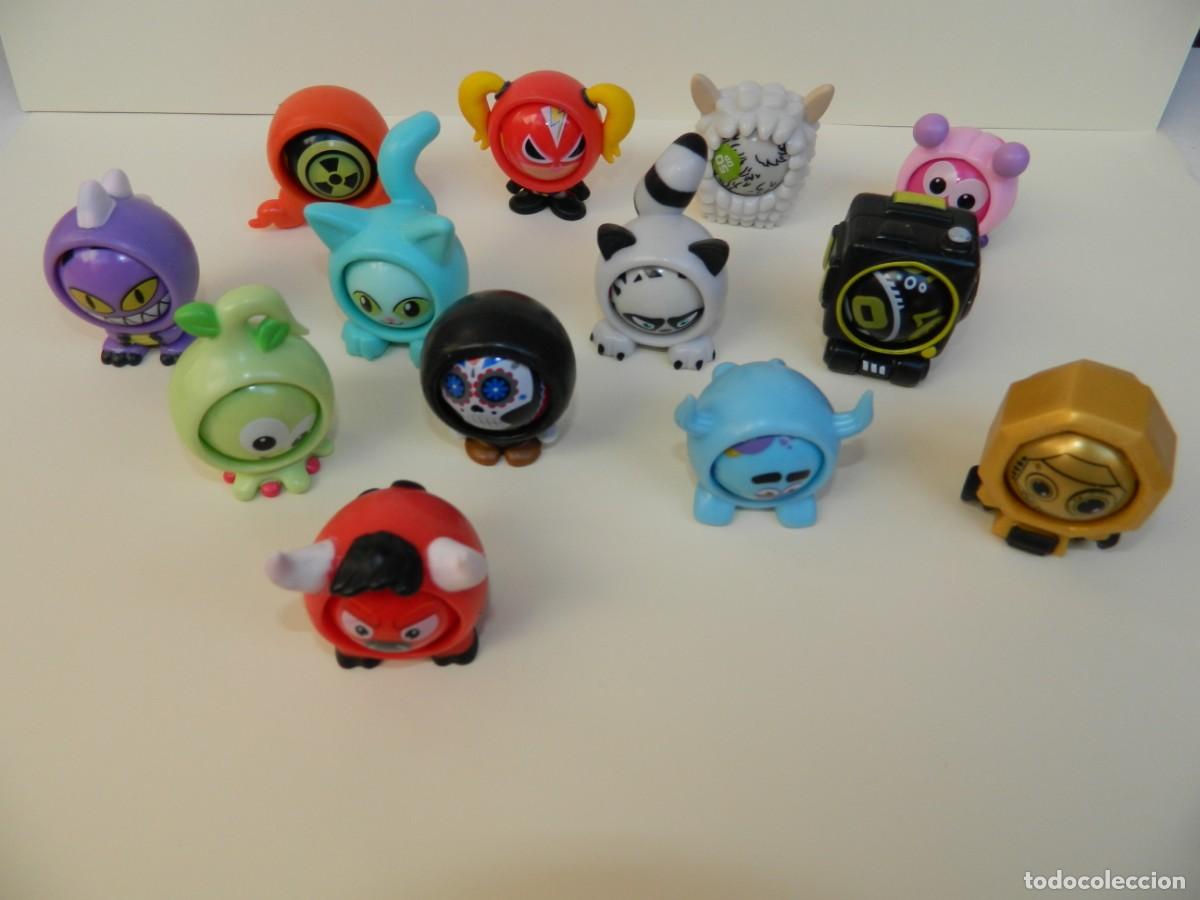 Figuras de goma y PVC: COLECCION 13 CANICAS DIA FREAK MARBLES