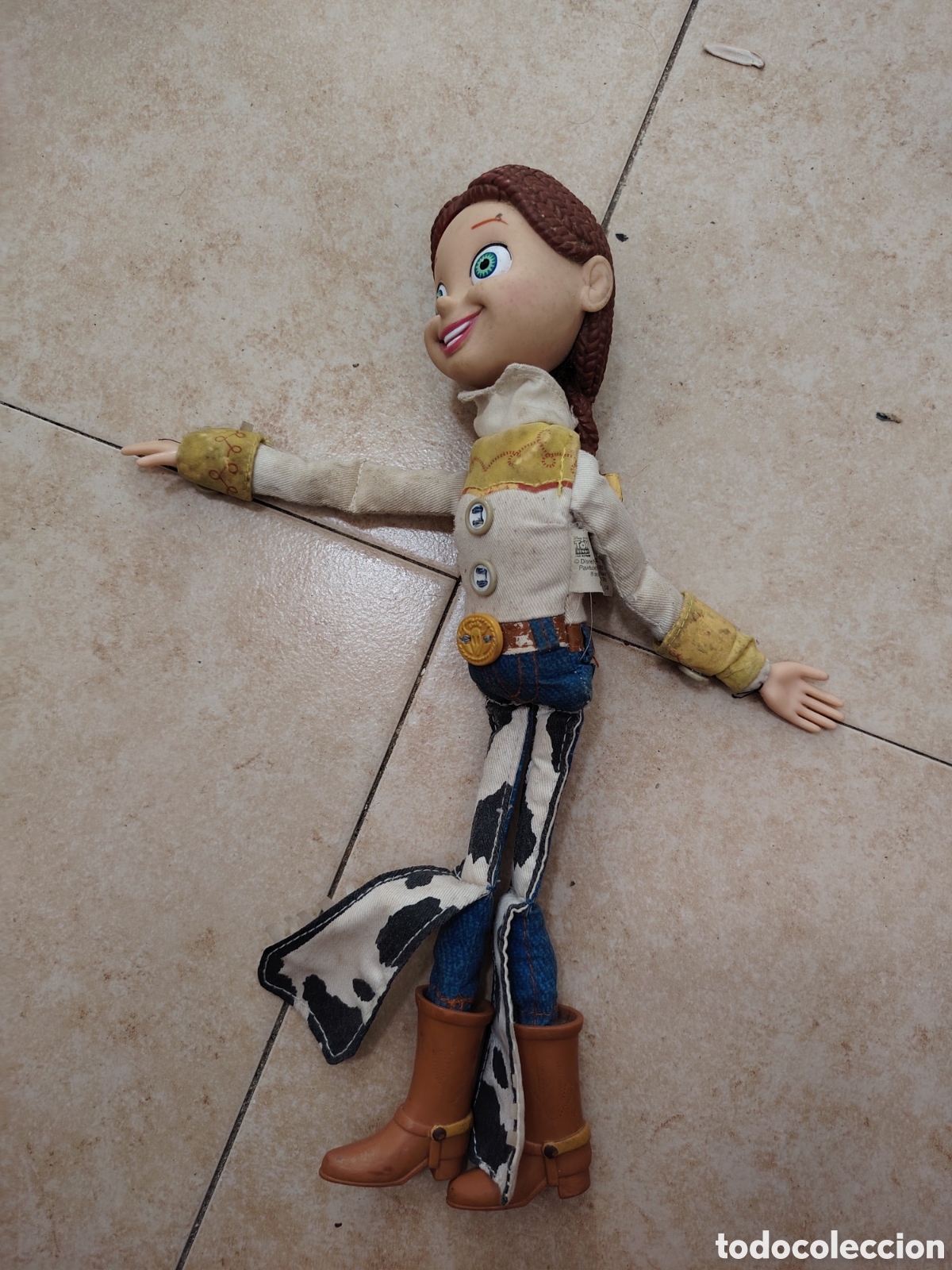 Figuras de goma y PVC: Jessi toy story de trapo cabeza de goma