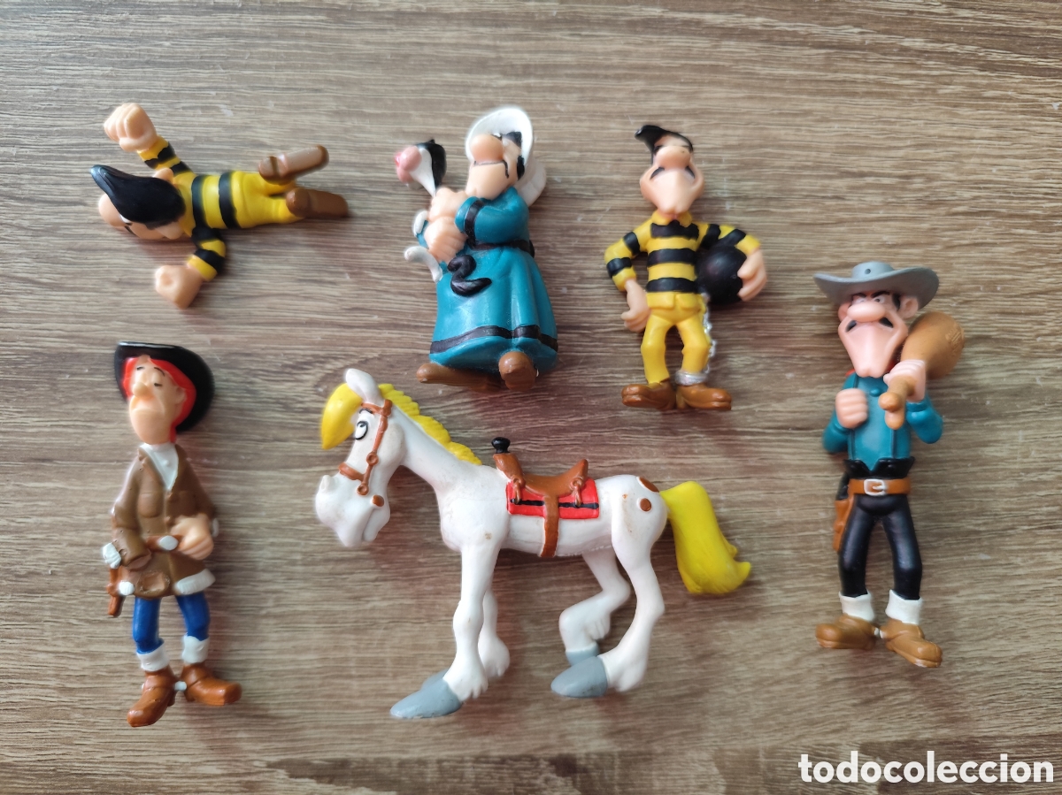 Figuras de goma y PVC: Figuras pvc Plastoy Lucky Luke