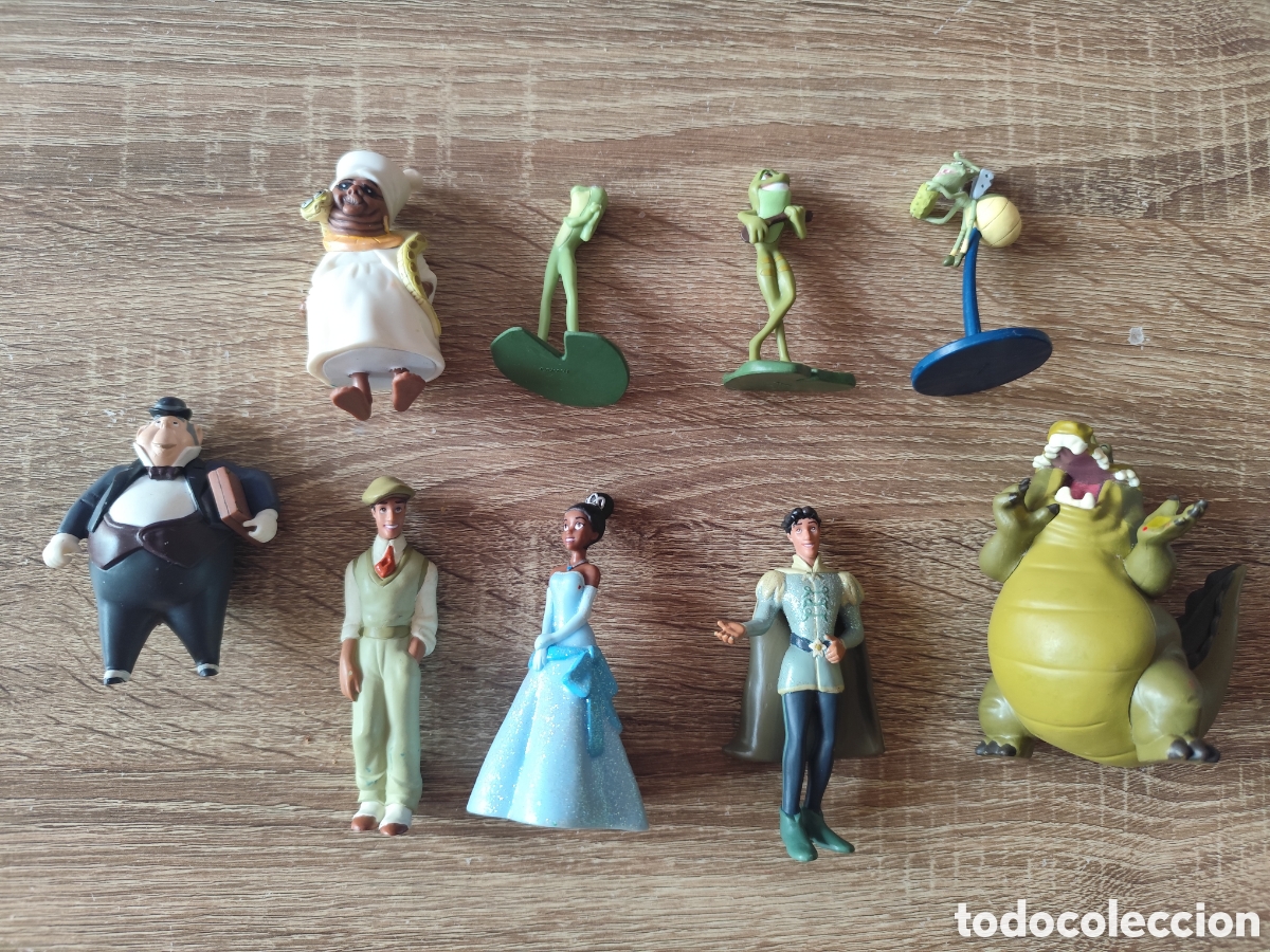 Figuras de goma y PVC: Figuras Disney Tiana y el sapo Pvc precio por cada uno