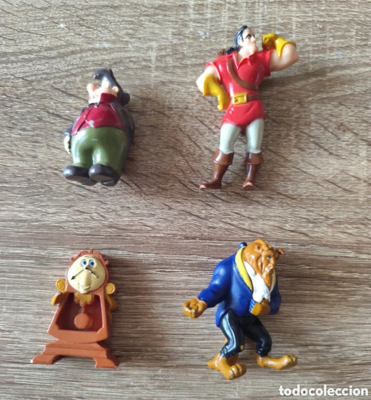Figuras de goma y PVC: Figuras Disney Bella y Bestia Pvc buen estado precio por cada uno