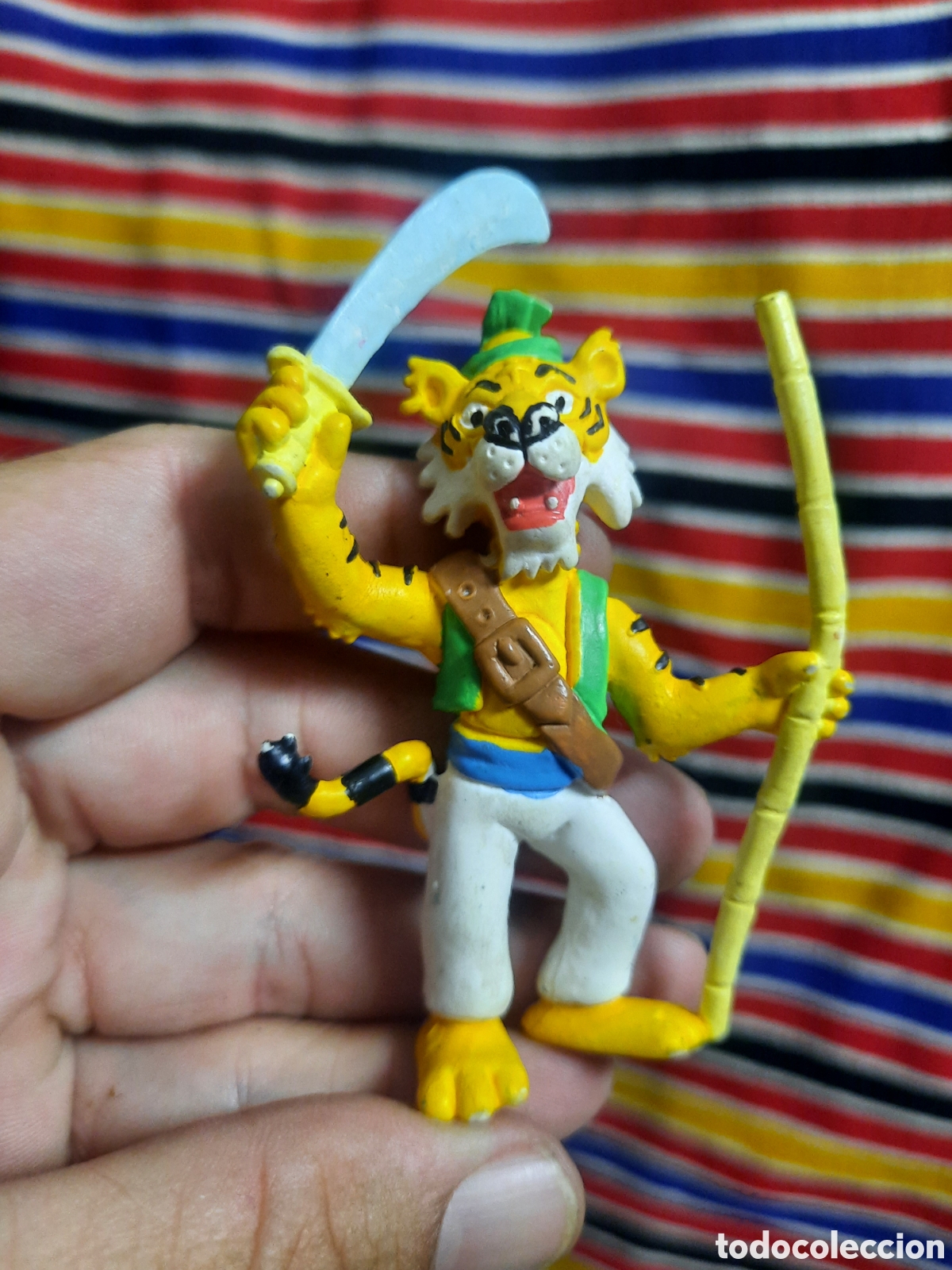 Figuras de goma y PVC: Figura Goma Pvc Personaje Tigre Sandokan RBA