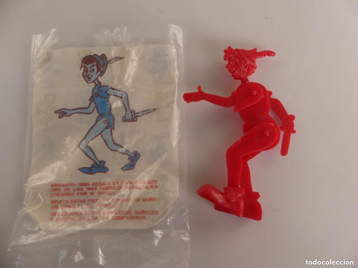 Figure di Gomma e PVC: PRODUCTO PROMOCION REGALO DETERGENTE OMO &ndash; PETER PAN - WALT DISNEY PRODUCTIONS.