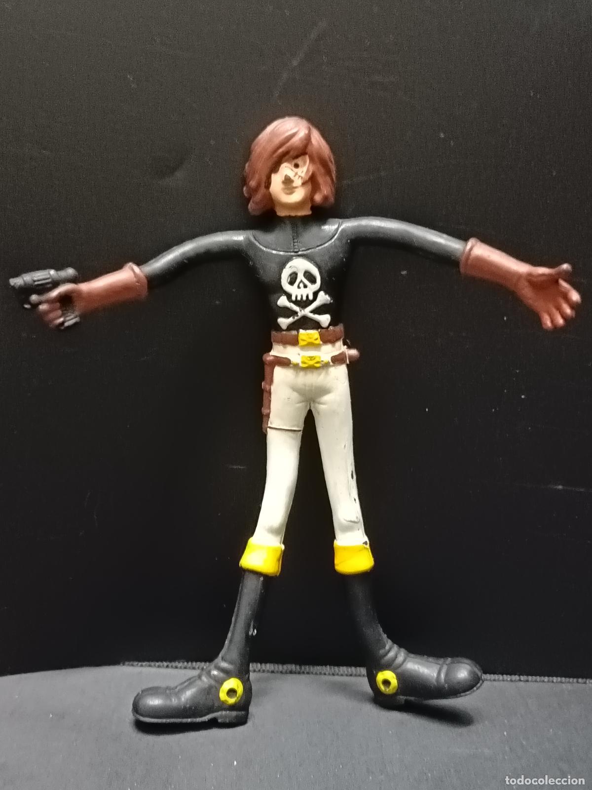 Rubber and PVC Figures: Capit&aacute;n Harlock - Figura Goma Flexible 1979 por Ceji Arbois. Grande 18 centimetros de alto.