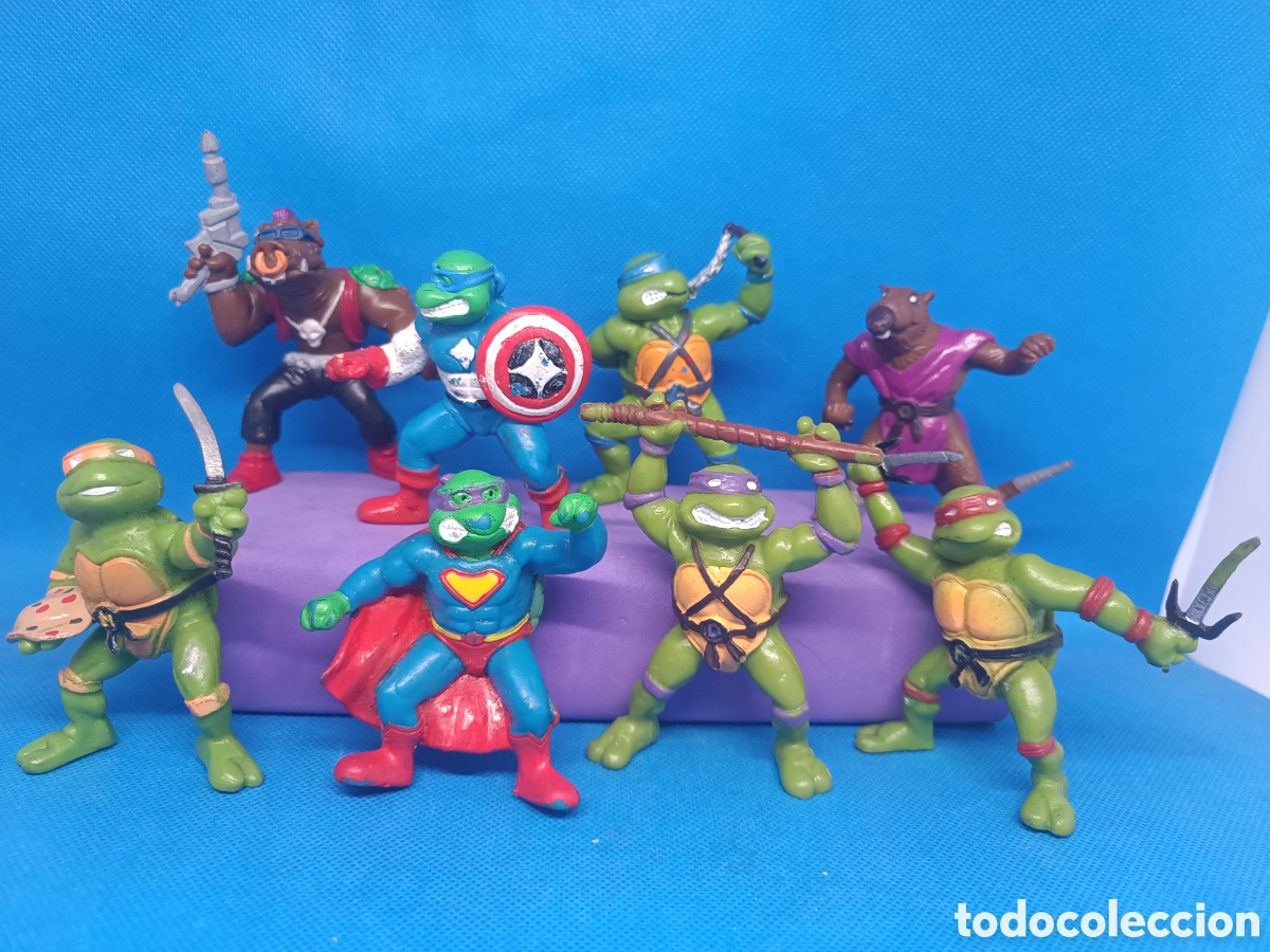 Figuras de goma y PVC: Familia PVC Tortugas ninja Yolanda Comansi