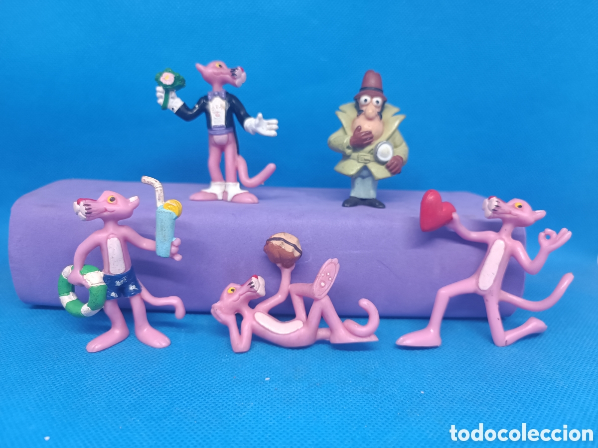 Figuras de goma y PVC: Familia PVC Pantera Rosa Yolanda Plastoy