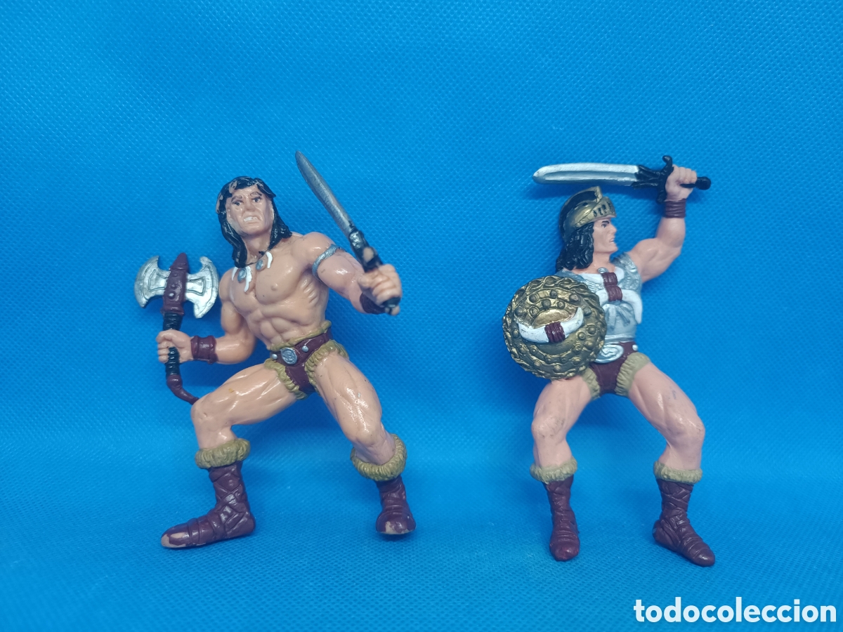 Figuras de goma y PVC: Figuras PVC Rey Kull y Conan el B&aacute;rbaro Disjorsa y Yolanda