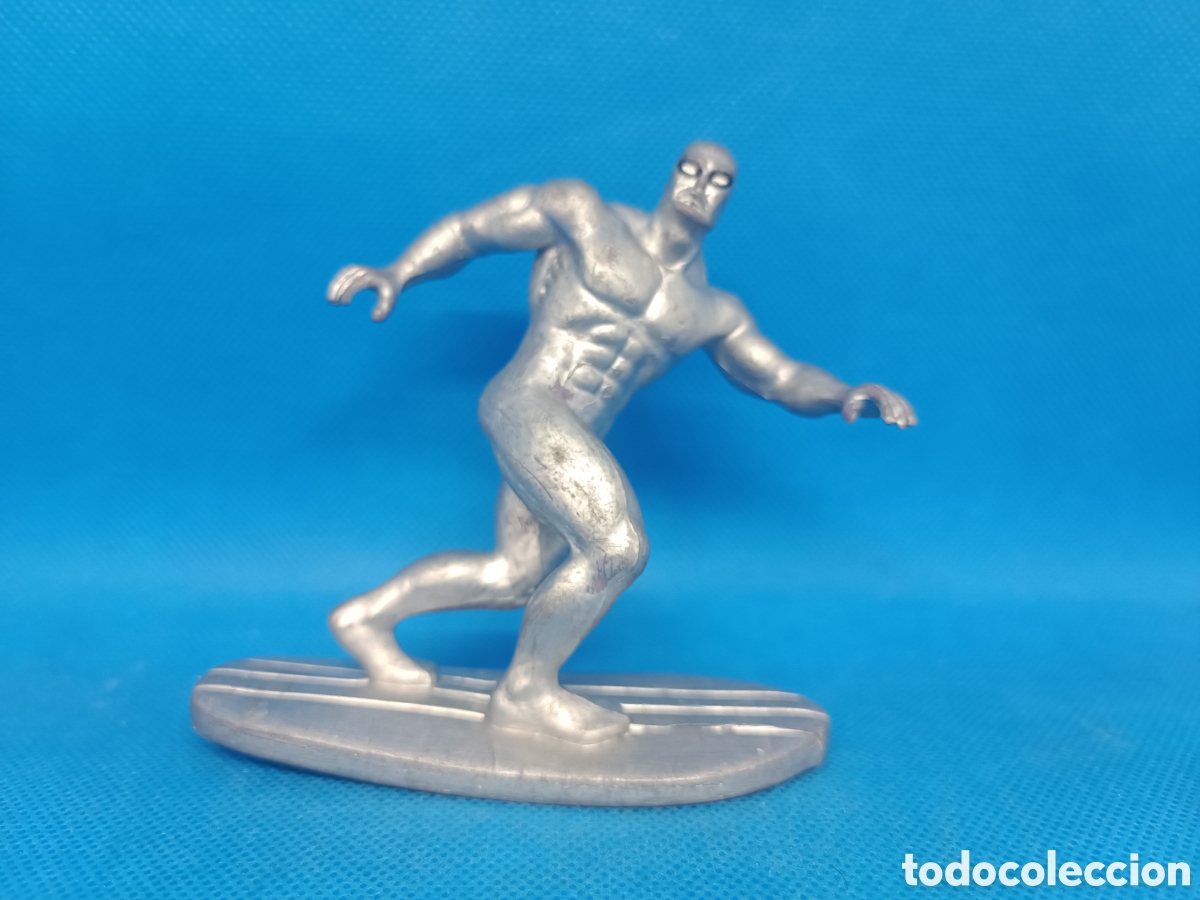 Gummi- und PVC-Figuren: Figura PVC Silver Surfer Estela Plateada C&oacute;mics Spain Marvel 1990