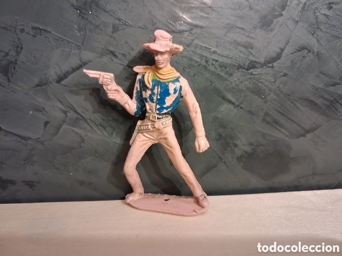 Figuras de goma y PVC: FIGURA PLASTICO VAQUERO