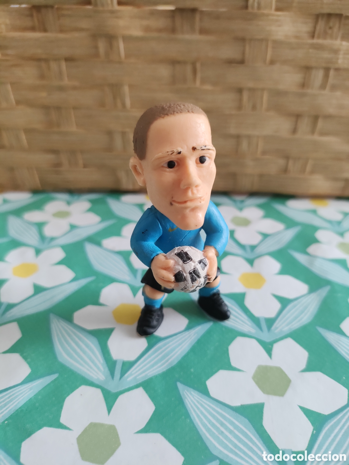 Figuras de goma y PVC: Figura pvc futbol V&iacute;ctor Vald&eacute;s Barcelona