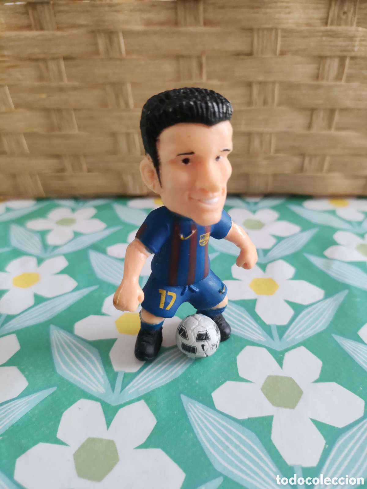 Figuras de goma y PVC: Figura pvc futbol Pedro FC Barcelona
