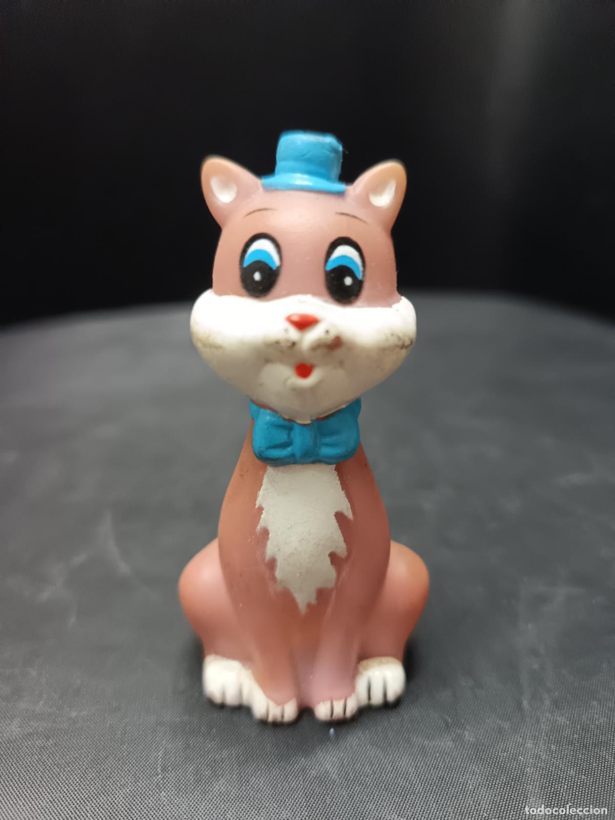 Figuras de goma y PVC: Gato, figura goma bootleg aristogatos. Made in Spain. 11cm.