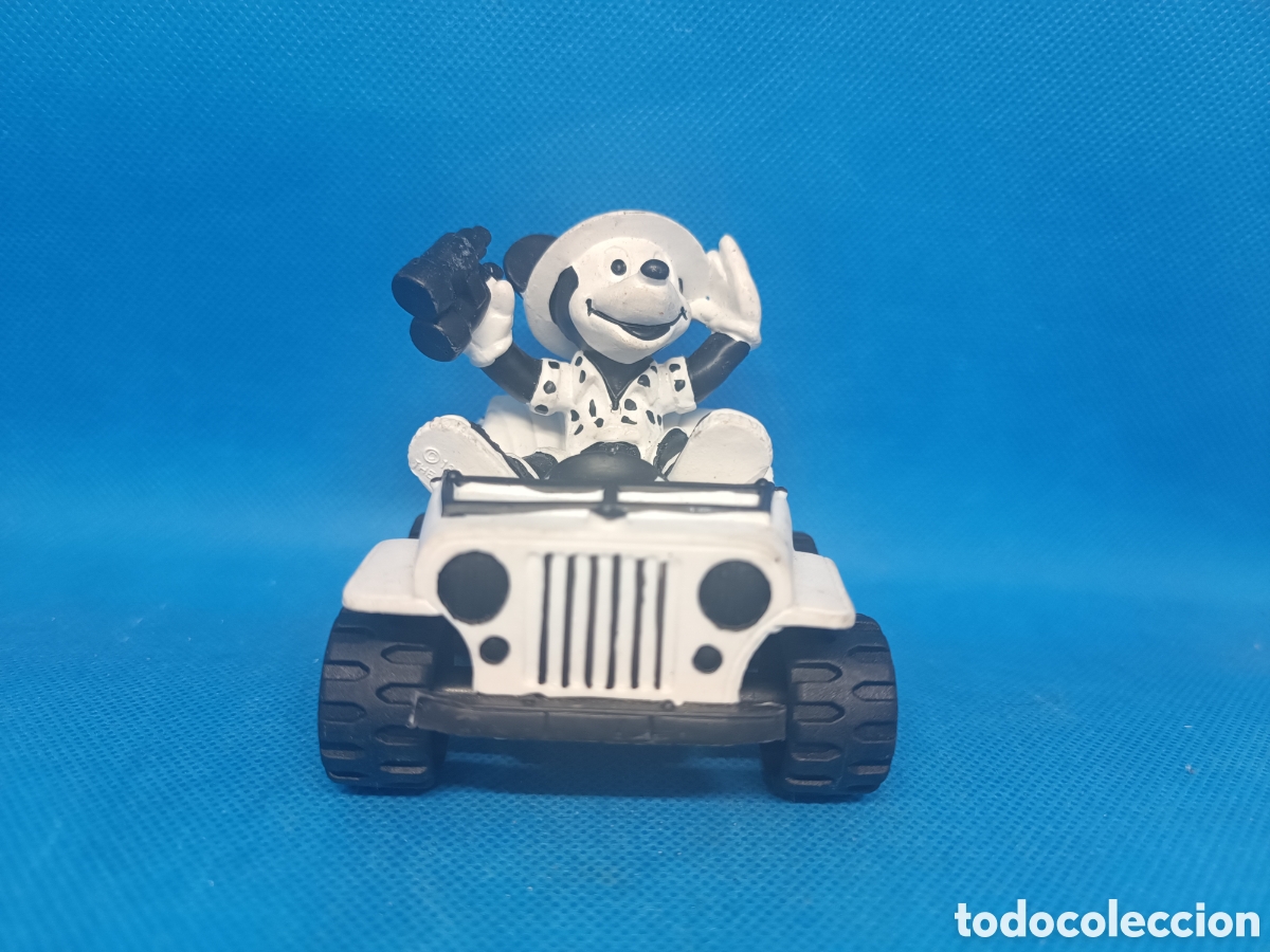 Figuras de goma y PVC: Figura PVC Mickey Mouse safari Blanco y Negro Bully 1981
