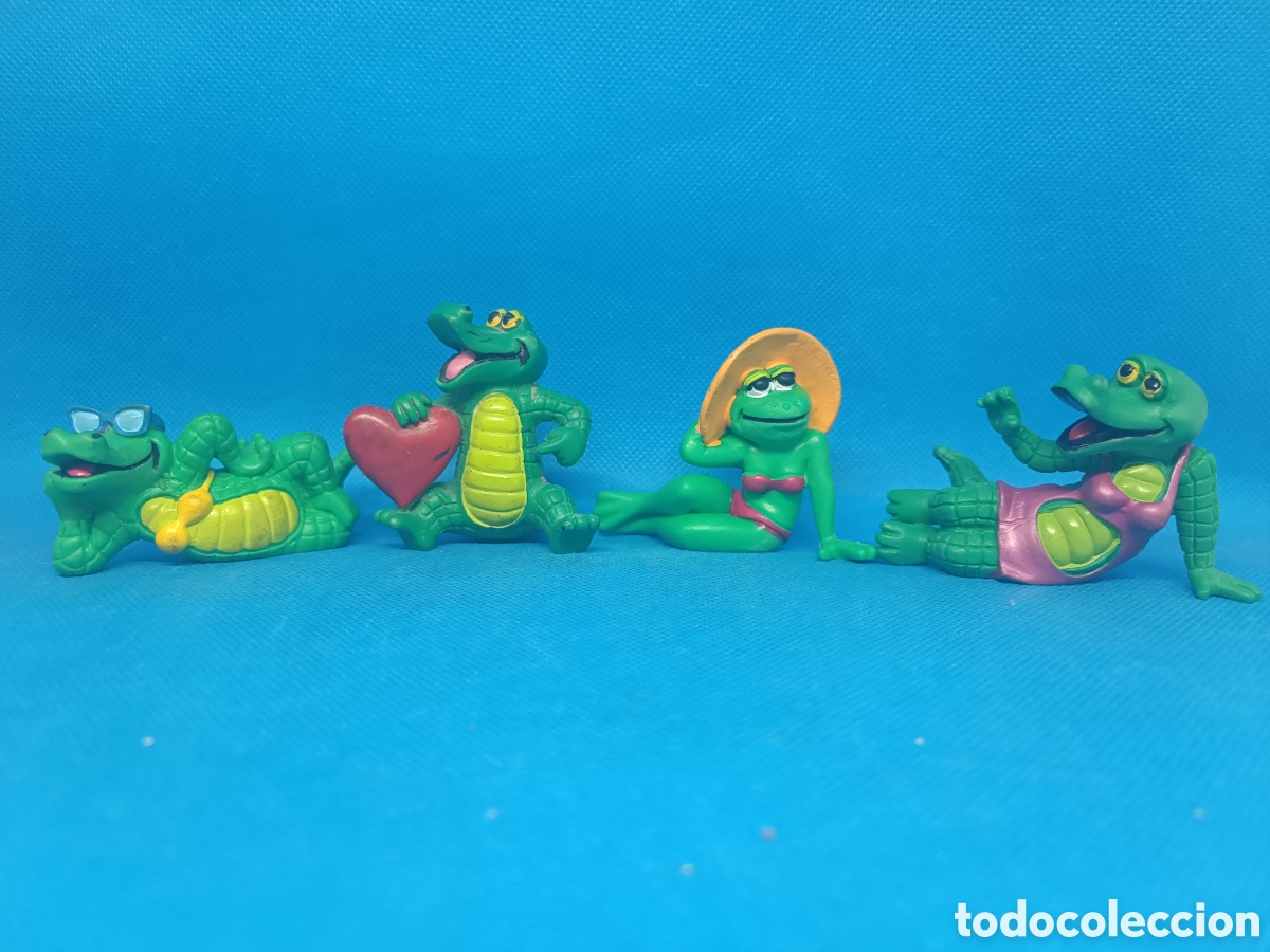 Figuras de goma y PVC: Familia PVC Cocodrilos y rana Tropic Stars C&oacute;mics Spain