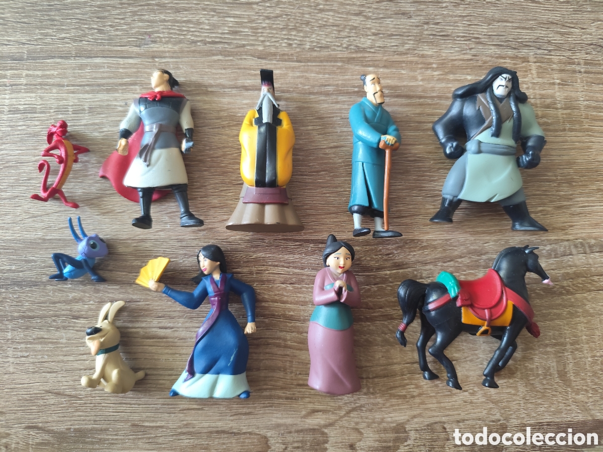 Figuras de goma y PVC: Figuras Disney Mul&aacute;n Pvc precio por cada uno